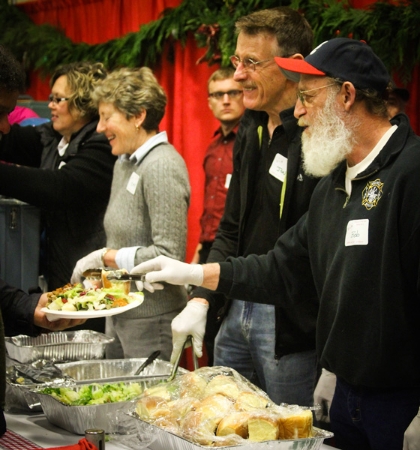 Christmas 2012 Serving Line